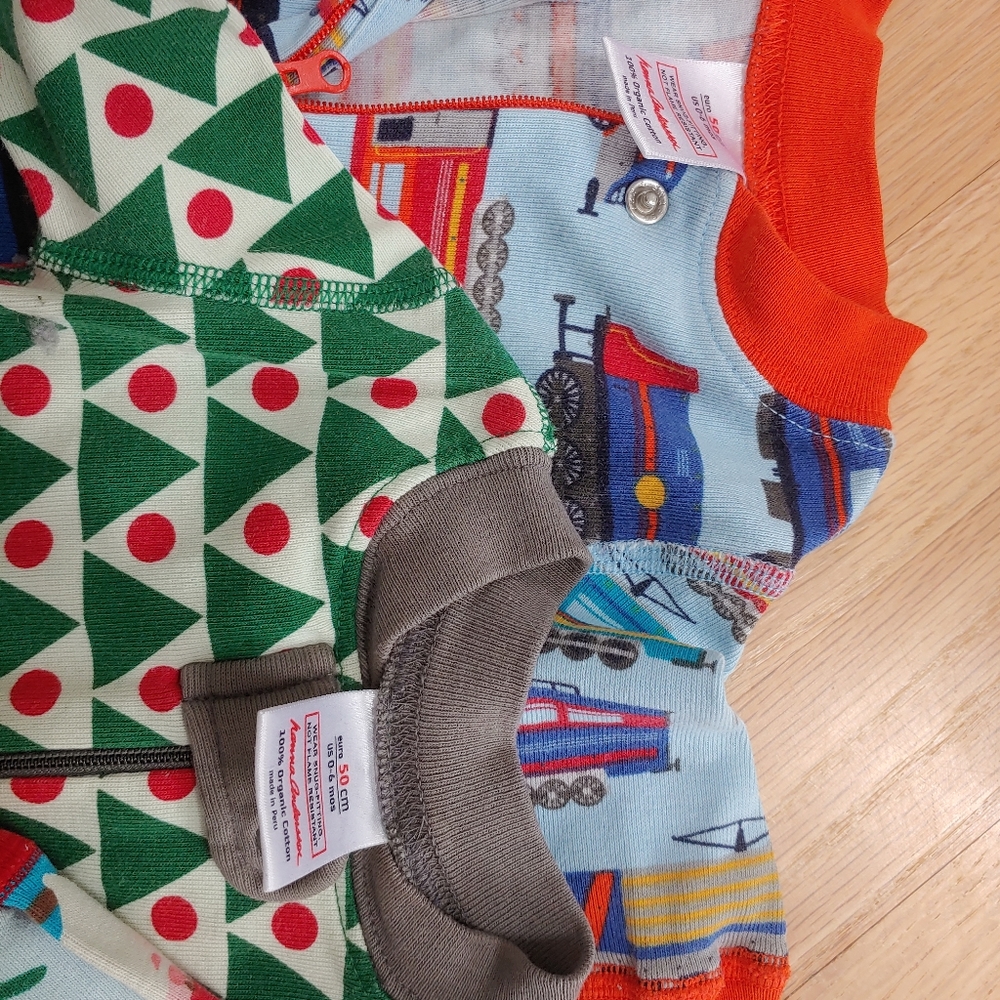 Bundle of organic Hanna Andersson infant pajamas size 50/0-6 months, Star Wars - Picture 4 of 4